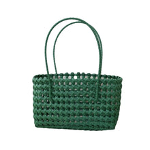 Load image into Gallery viewer, Plastic Hollow Weave Bag Countryside Style Large Capacity Beach Tote Bag Bucket Bag Bohemian Style Woman PVC Handbag Summer