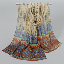 Load image into Gallery viewer, Ethnic New Chiffon Scarf For Women Summer Print Thin Sunscreen Scarves Soft Shawl Foulard Viscose Autumn Female Wrap Shawls