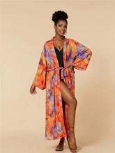 Load image into Gallery viewer, 2026 Women Swimsuit Beach Cover Up dress Sleeve Kaftan Beach Tunic Long Pareos Bikinis Cover ups Summer Robe Plage Beachwear