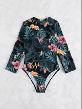 Load image into Gallery viewer, Ladies 2025 One-Piece High Collar Backless Fashionable Swimsuit Long Sleeve Suitable for Summer Beach And Swimming Pool