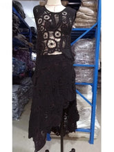 Load image into Gallery viewer, Knitted Irregular Top &amp; Skirts Set Woman 2025 Summer New Sexy Sleeveless Tank Top High Waist Skirts Elegant Chic Outfit