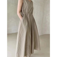 Load image into Gallery viewer, Summer 2 Pieces Women&#39;s Dress Suits Turn-down Short Jacket and Solid Casual Tank Dress Sets Outfits 2024 New Spring