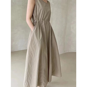 Summer 2 Pieces Women's Dress Suits Turn-down Short Jacket and Solid Casual Tank Dress Sets Outfits 2024 New Spring