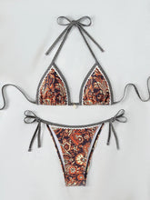 Load image into Gallery viewer, 2025 Halter String Triangle Two Piece Bikini Women Swimwear Female Swimsuit Bathers Bathing Swimming Suit Beachwear Summer