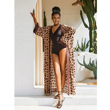 Load image into Gallery viewer, 2026 Women Swimsuit Beach Cover Up dress Sleeve Kaftan Beach Tunic Long Pareos Bikinis Cover ups Summer Robe Plage Beachwear