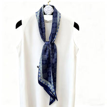 Load image into Gallery viewer, New Long Silk Scarf Women Luxury Paisley Print Headband Soft Satin Scarves Hands Bag Ribbon Foulard Hijab Neckerchief Headband