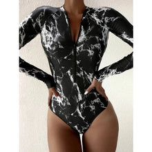 Load image into Gallery viewer, New One-Piece Swimsuit Closed Long Sleeve Swimwear For Sports Surfing Bodysuit Women Swimming Bathing Suit Beachwear Pool Bather