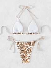 Load image into Gallery viewer, 2025 Halter String Triangle Two Piece Bikini Women Swimwear Female Swimsuit Bathers Bathing Swimming Suit Beachwear Summer