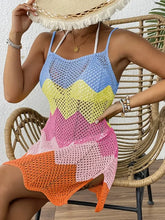 Load image into Gallery viewer, Women's Elegant Rainbow Stripes Dress Sexy Sleeveless Beachwear Colorful Tropical Vacation Style Tube Top Gown