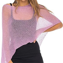 Load image into Gallery viewer, Summer Irregular Knitted Cover-ups Crop Tops Y2k Aesthetic Vintage Smocked T-shirt Boho Beach Vacation Going Out Pullovers Tees