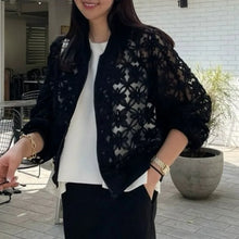 Load image into Gallery viewer, 3d Embroidery Outerwears Korean Loose Ropa Mujer Long Sleeve Jacket Trendy Chaquetas Spring Summer Sun Protection Women Jackets