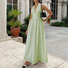 Load image into Gallery viewer, 2025 New Women Summer Cotton Long Dress Sleeveless Sexy V-Neck Boho Maxi Dress Loose Style Long Dress Vestidos Clothes