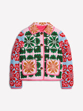 Load image into Gallery viewer, Women&#39;s Fashion Print Panelled Quilted Cotton Jacket Long Sleeve Pocket Cardigan Coat 2025 Autumn Winter Daily Casual Outerwear
