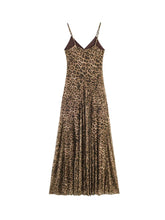 Load image into Gallery viewer, Ladies Sexy Summer Dress Women Vintage Leopard Print Sling Dress Party Suspender Sleeveless Backless Slimming Maxi Dress Female