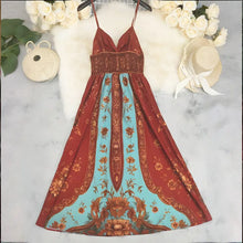 Load image into Gallery viewer, Sexy Spaghetti Strap Long Dress Women Summer Fashion Floral Print Sleeveless Off The Shoulder Strapless Maxi Dresses Elegant