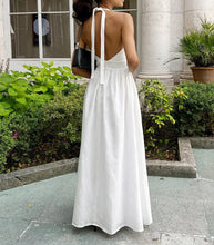 Load image into Gallery viewer, 2025 New Women Summer Cotton Long Dress Sleeveless Sexy V-Neck Boho Maxi Dress Loose Style Long Dress Vestidos Clothes