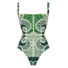 Load image into Gallery viewer, 2Pcs Printed Swimsuit Women Sexy Swimwear New Bikini With Long Skirt Female Biquini Push Up Swim Suit Bodysuit Beachwear CoverUp