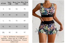 Load image into Gallery viewer, Women's Two-piece Leaf Print High Waisted Bikini Set