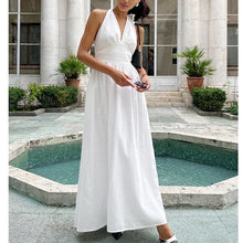 Load image into Gallery viewer, 2025 New Women Summer Cotton Long Dress Sleeveless Sexy V-Neck Boho Maxi Dress Loose Style Long Dress Vestidos Clothes