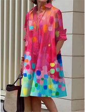 Load image into Gallery viewer, S-5Xl Summer Shirt Dress White Blue Evening Vintage Dresses Party Extra Long Women\'s Loose Gowns Only Celadon Printed Gowns