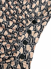 Load image into Gallery viewer, Womens V Neck Sleeveless Bodycon Dress Floral Print High Waist Ruffled Summer Dress Lightweight Sexy Vacation Outfit