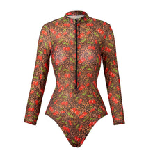 Load image into Gallery viewer, 2026 Swimwear Women Long Sleeved Sun Protection One Piece Swimsuit For Female's Sports Bathers Swimming Bodysuit Beach купальник