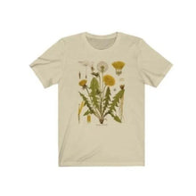 Load image into Gallery viewer, Dandelion Botanical Graphic Tshirt Hiking Shirt Botanical Print Shirt Short Sleeve Cotton Oversized Tee Women Clothing Harajuku