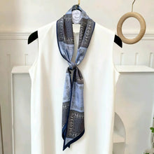 Load image into Gallery viewer, New Long Silk Scarf Women Luxury Paisley Print Headband Soft Satin Scarves Hands Bag Ribbon Foulard Hijab Neckerchief Headband