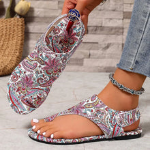 Load image into Gallery viewer, Women Flat Sandals Comfortable Flats Sandals Printed Bohemia Roman Style Shoes for Women Fashion Shoes Sandalias De Mujer