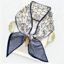 Load image into Gallery viewer, New Long Silk Scarf Women Luxury Paisley Print Headband Soft Satin Scarves Hands Bag Ribbon Foulard Hijab Neckerchief Headband