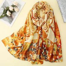 Load image into Gallery viewer, Green Peacock Feather Hijab Summer Beach Pareo Silk Scarf Women Luxury Bandana Soft Long Foulard Femme Designer Bufandas Mujer