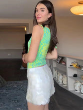 Load image into Gallery viewer, Sequin Mini Skirt Women Sexy Slim Shiny Fashion Chic Short Skirts Female 2025 Spring Summer Beach Solid Holiday Streetwears Lady