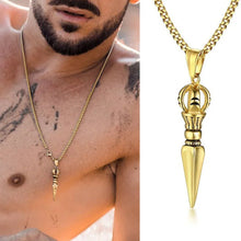 Load image into Gallery viewer, Stainless Steel TIBETAN BUDDHIST PROTECTION Pendant Necklace