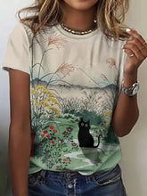 Load image into Gallery viewer, Print Tees Casual Street Tops Camisetas Woman Clothing Summer 2025 Short Sleeve Women&#39;s T-Shirt Ropa De Mujer Ofertas Chic Cheap