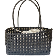 Load image into Gallery viewer, Plastic Hollow Weave Bag Countryside Style Large Capacity Beach Tote Bag Bucket Bag Bohemian Style Woman PVC Handbag Summer