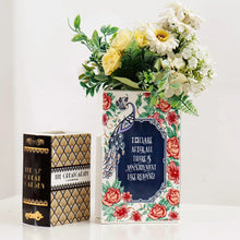 Load image into Gallery viewer, Square Book Ceramic Vase Creative Painted Vase Art Flower Arrangement Accessories Living Room Home Decoration Table Vase