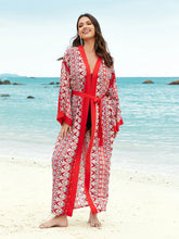 Load image into Gallery viewer, 2026 Women Swimsuit Beach Cover Up dress Sleeve Kaftan Beach Tunic Long Pareos Bikinis Cover ups Summer Robe Plage Beachwear