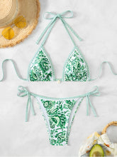 Load image into Gallery viewer, 2025 Halter String Triangle Two Piece Bikini Women Swimwear Female Swimsuit Bathers Bathing Swimming Suit Beachwear Summer