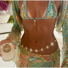 Load image into Gallery viewer, Beach Printed Bikini Skirts Set Women&#39;s Sexy Backless Sleeveless Lace-up Swimwear Long Skirt 2025 Summer New Lady Vacation Suit