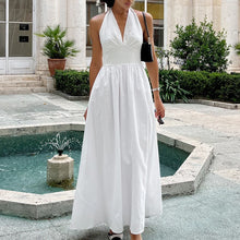 Load image into Gallery viewer, 2025 New Women Summer Cotton Long Dress Sleeveless Sexy V-Neck Boho Maxi Dress Loose Style Long Dress Vestidos Clothes
