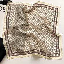 Load image into Gallery viewer, 2025 New 100% Pure Silk Scarf Women Neck Hair Foulard Bandana Square Small Headband Hijab Print Poncho Scarves Pashmina
