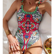 Load image into Gallery viewer, Sexy Print Swimwear Female One Piece Swimsuit Closed Push Up Women's Swimming Wear Bathing Suits Bodysuit Beach Pool Bather 2025