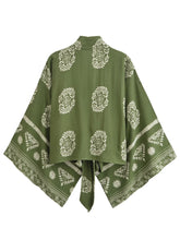 Load image into Gallery viewer, Vintage Women Fashion Boho Kimono Short Robe Swimsuits Floral Print Batwing Sleeves Bohemian Bikini Cover-Ups Beachwear