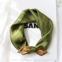 Load image into Gallery viewer, 2025 New 100% Pure Silk Scarf Women Neck Hair Foulard Bandana Square Small Headband Hijab Print Poncho Scarves Pashmina
