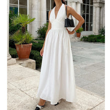 Load image into Gallery viewer, 2025 New Women Summer Cotton Long Dress Sleeveless Sexy V-Neck Boho Maxi Dress Loose Style Long Dress Vestidos Clothes