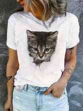 Load image into Gallery viewer, Print Tees Casual Street Tops Camisetas Woman Clothing Summer 2025 Short Sleeve Women&#39;s T-Shirt Ropa De Mujer Ofertas Chic Cheap