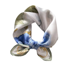 Load image into Gallery viewer, 2025 New 100% Pure Silk Scarf Women Neck Hair Foulard Bandana Square Small Headband Hijab Print Poncho Scarves Pashmina