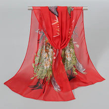 Load image into Gallery viewer, Ethnic New Chiffon Scarf For Women Summer Print Thin Sunscreen Scarves Soft Shawl Foulard Viscose Autumn Female Wrap Shawls