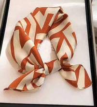 Load image into Gallery viewer, 2025 New 100% Pure Silk Scarf Women Neck Hair Foulard Bandana Square Small Headband Hijab Print Poncho Scarves Pashmina