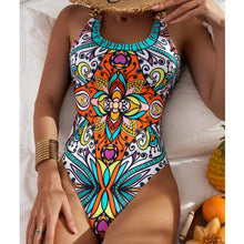Load image into Gallery viewer, Sexy Print Swimwear Female One Piece Swimsuit Closed Push Up Women's Swimming Wear Bathing Suits Bodysuit Beach Pool Bather 2025